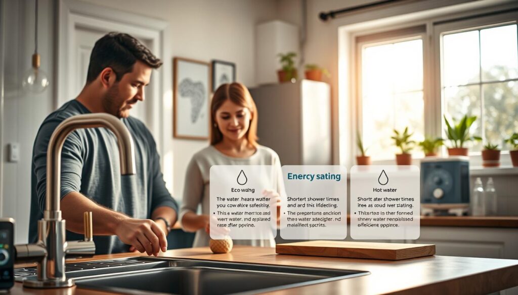 Warmwasser sparen im Haushalt